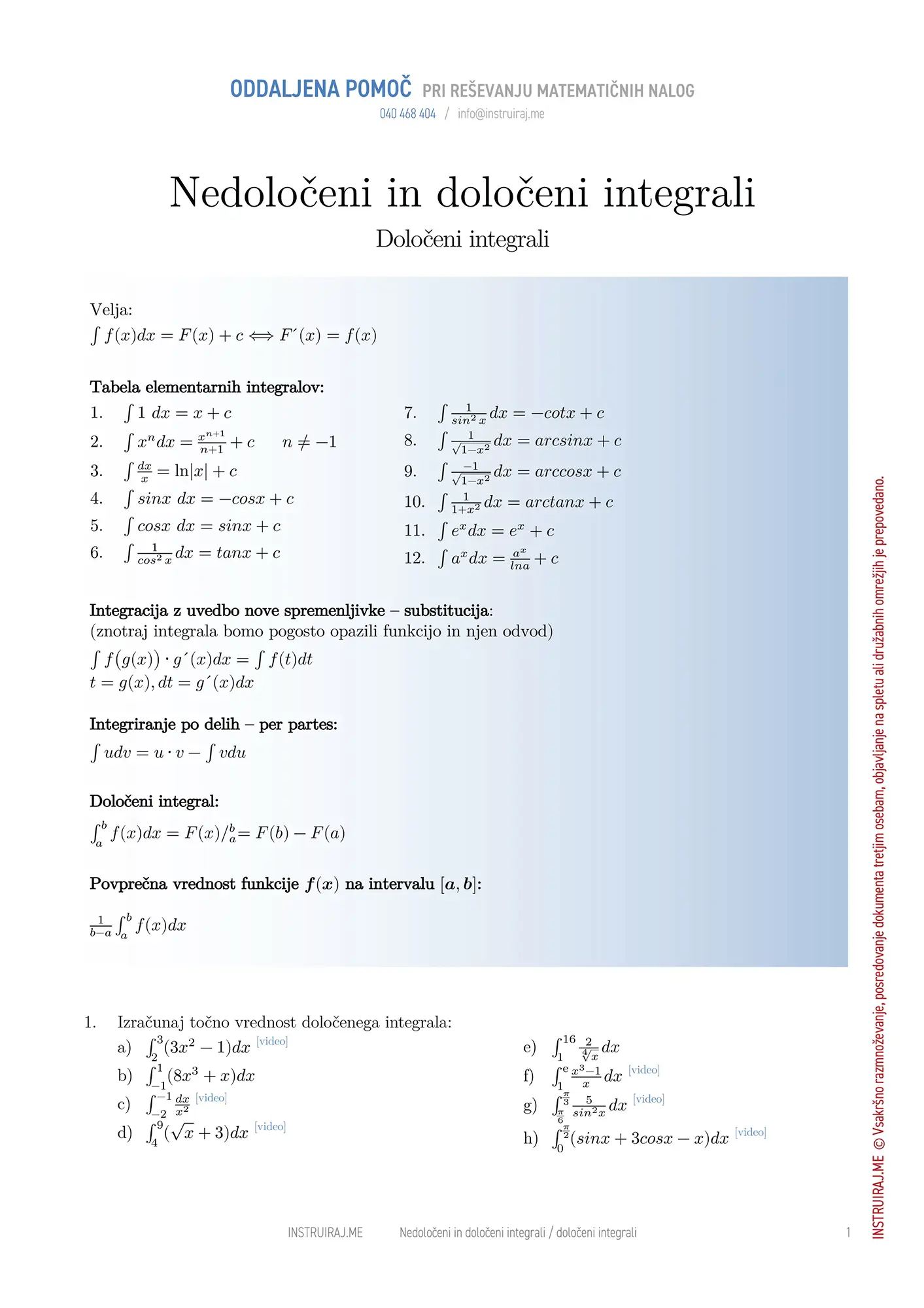 Določeni integral